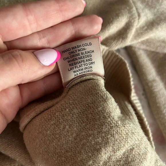 Tan Philosophy V-Neck Sweater - Picture 4 of 6